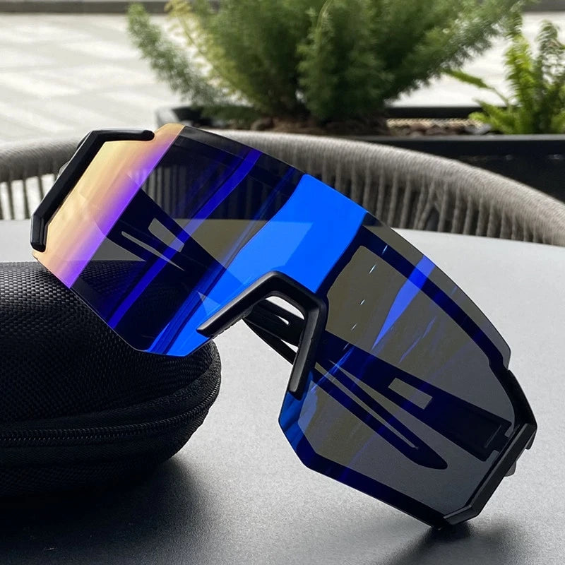 Cycling Sunglasses UV400 Shades Men Women Anti-Ultraviolet Outdoor Sports Hiking Climbing MTB Large Frame Oversized Goggles