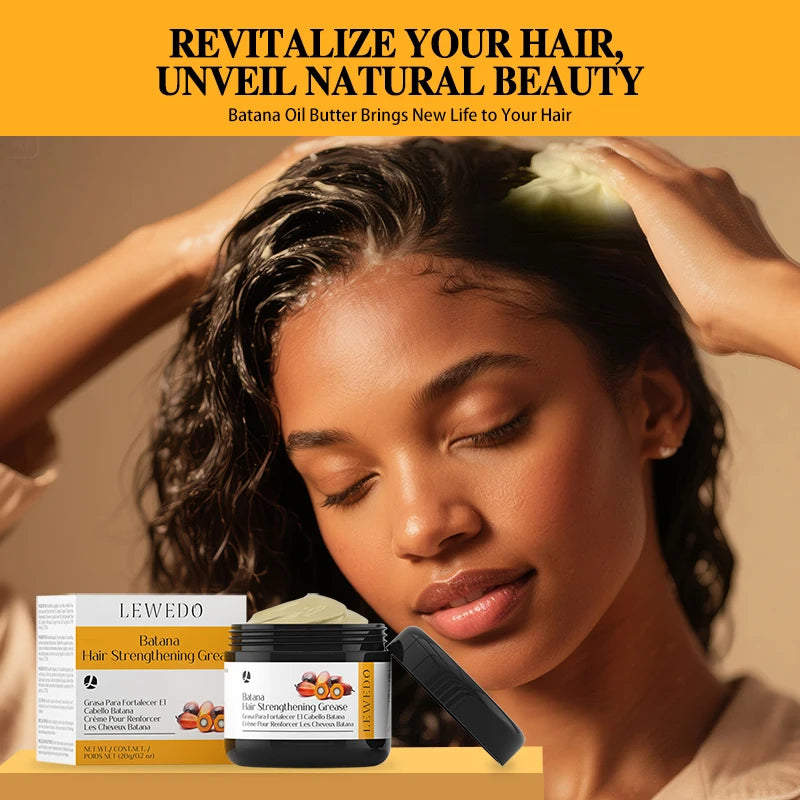 Batana Oil Hair Growth Kit Hair Strengthen Repair Split Ends Damage Increase Hair Thickness Smoothness Dense Hair Essential Oil