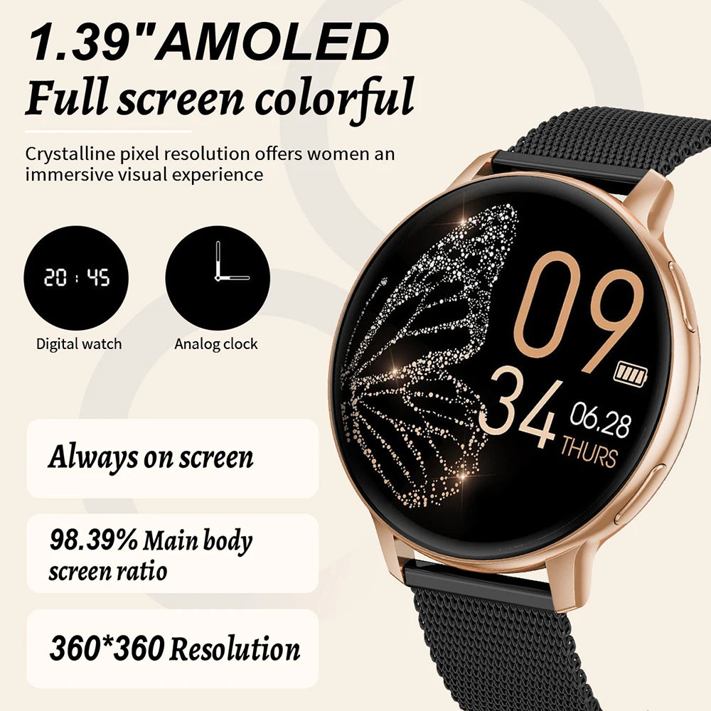 FOXBOX Smart watch Health Monitoring Sport Fitness Tracker Bluetooth Call Waterproof Men Women Luxury Smartwatch For IOS Android