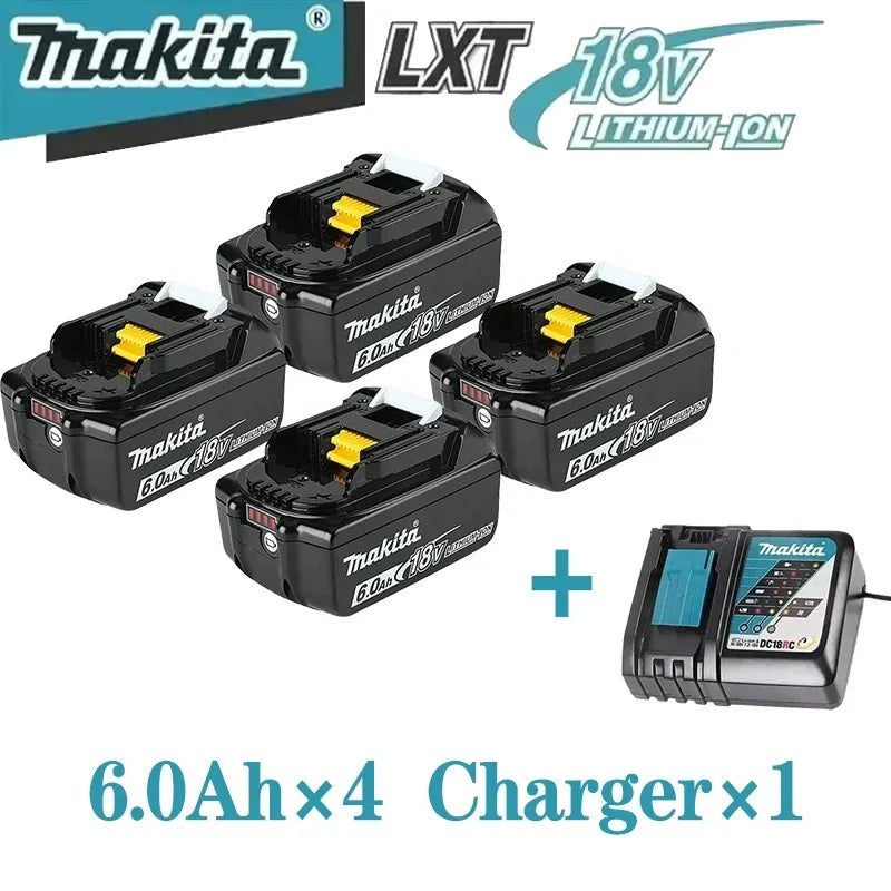 100% Genuine Makita 18V Battery 5Ah 6Ah 9Ah, Replacement for BL1860B BL1850B BL1840 BL1830 BL1815 Power Tool Battery