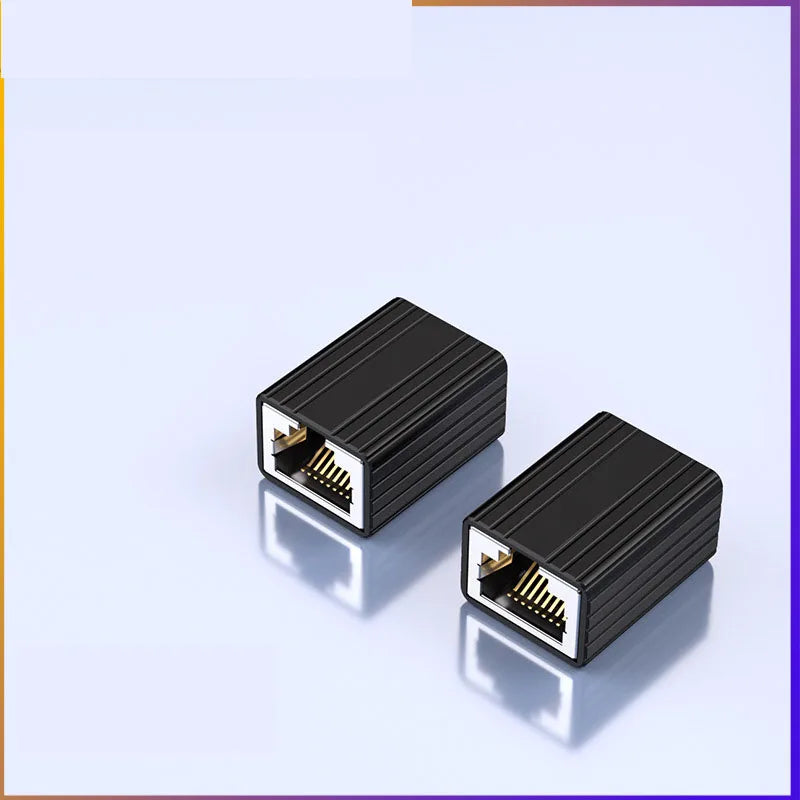 10Gbps RJ45 Connector Metal Case Network Extender Extension for Cat8 Cat7 Cat6 Female to Female Adapter Gigabit Ethernet Cable