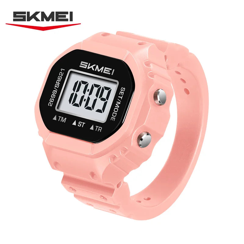 SKMEI 2699 New LED Digital Women Fashion Cool Rings Finger Watches Chronograph Plastic Watches Lady Jewelry （Cannot Adjust Size）