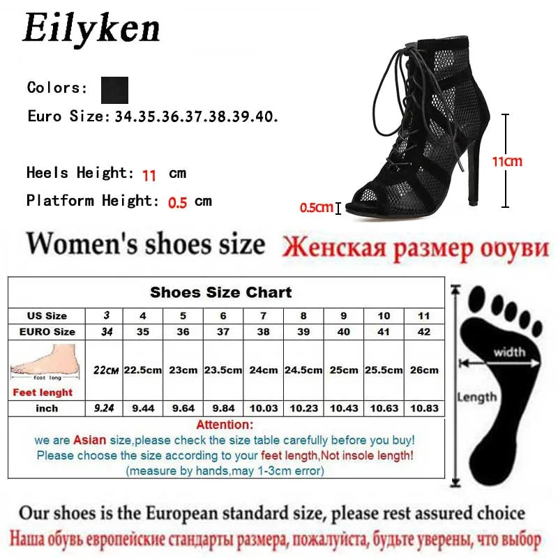 Eilyken Sexy Fashion Women Shoes Very Light Comfort High Quality Thin Heels Open Toe Dancing Woman's Sandals Size 43