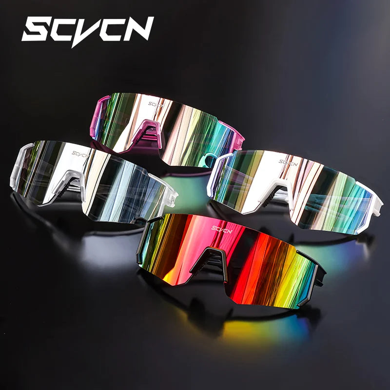 SCVCN Snow Sunglasses Hiking Eyewear Outdoor Cycling for Women Men MTB Bike Glasses Sports Mountain Cycling UV400 Skiing Goggles