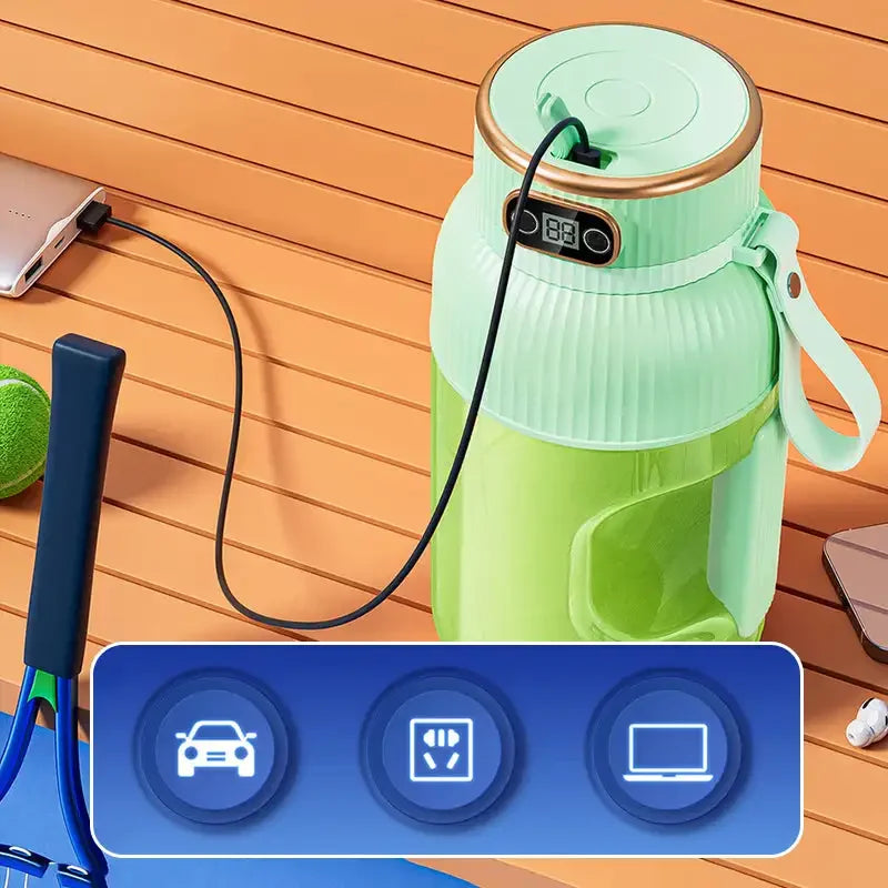New Portable Juicer Cup Multifunctional Digital Display USB Fruit Mixers Juicers Electric Juicer Blender Fruit Juicer Cup Travel