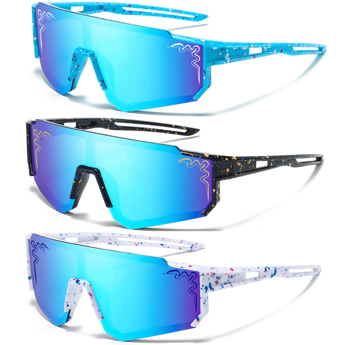3 Pairs Age 5-16 Youth Baseball Sunglasses UV400 Boys Girls Glasses Outdoor Sport Cycling Goggles Children Kids Softball Shades
