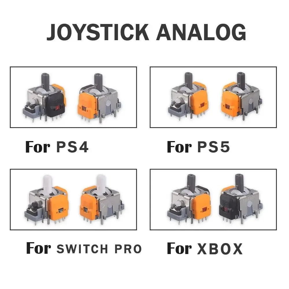Replacement Hall Effect Joystick 3D Analog Sensor ThumbStick for PS5/PS4/Xbox/Switch PRO/Series Controller Repair Part Accessory