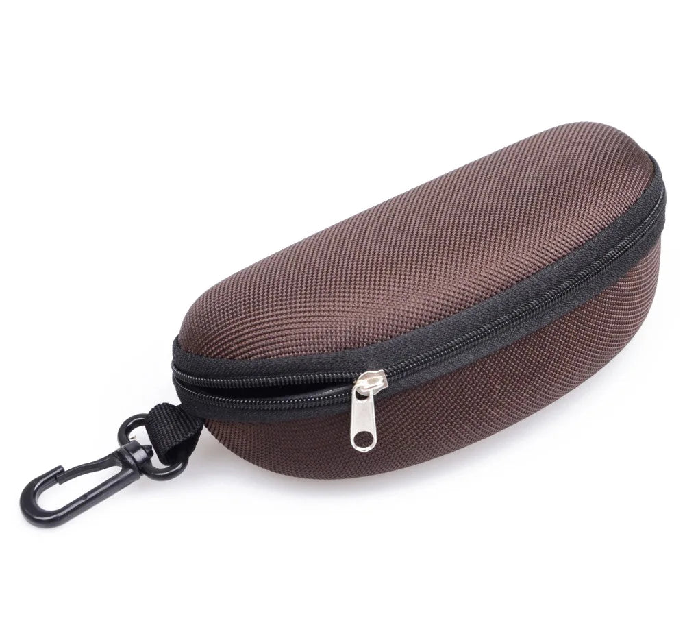 Portable EVA Glasses Case with Carabiner Hook Colorful Sunglasses Hard Case Zipper Eyeglasses Protector Box Holder New 2026