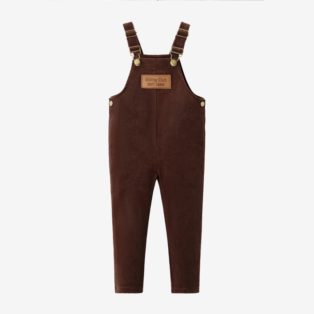 (Ship out in 1 day)AS AW26 Saddle collection Brown Corduroy + Rugby sweatshirt Print corduroy family matching girls boys clothes