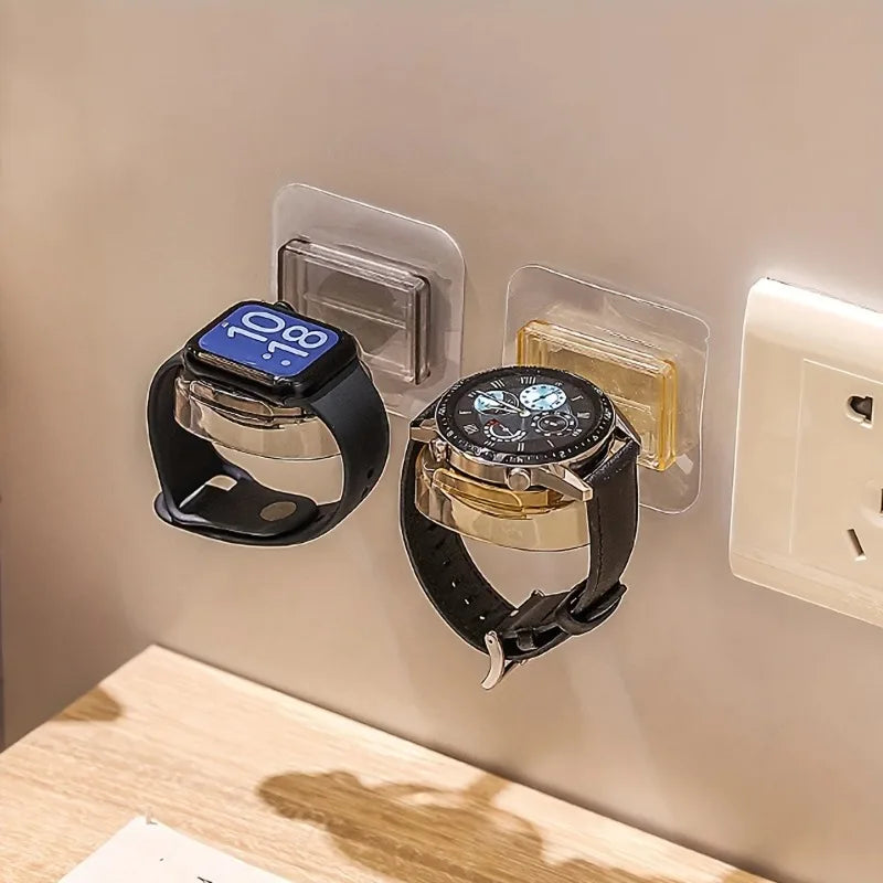 Wall-Mounted Watch Charging Stand Multi-Functional Watch Holder Placement & Storage Rack for Home Organization