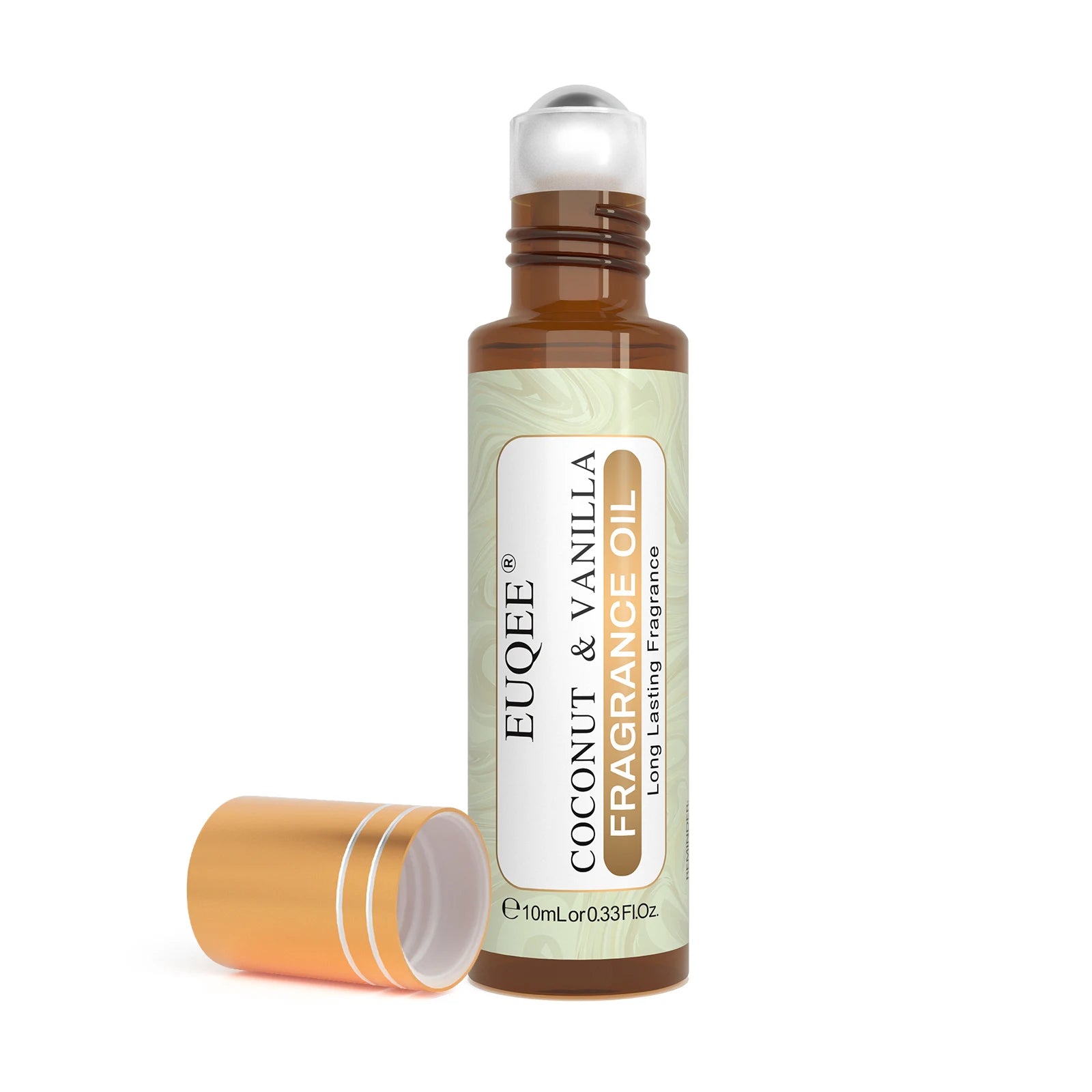 EUQEE 10ml Roll-on Coconut & Vanilla Fragrance Oil For Diffuser Candle Making DIY Perfume Aroma Oils for Aromatherapy