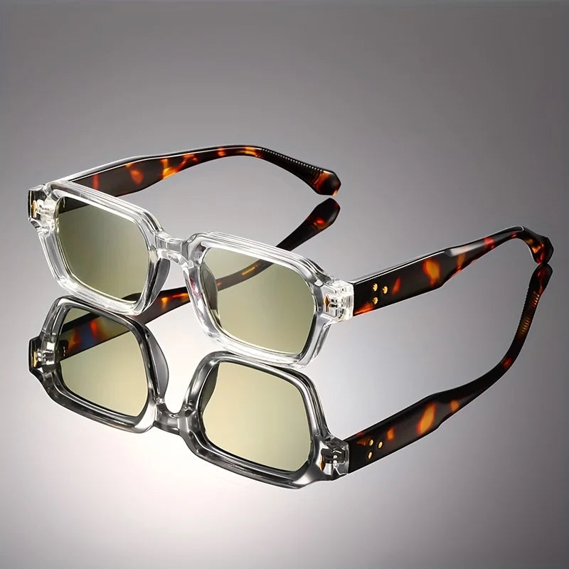 High-end retro square full-frame decorative lenses, classic, durable and versatile for both men and women