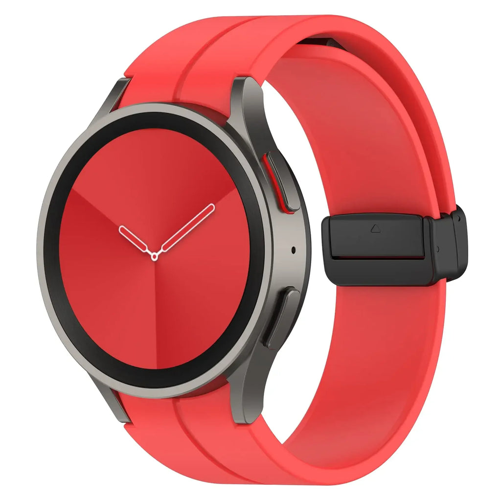 Original Silicone Band for Samsung Watch 7 6 5 4 Classic Strap 47mm 43mm 44mm 40mm Magnetic Buckle For Galaxy Watch 5 Pro 45mm