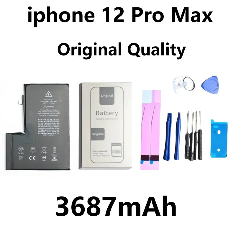 Xilecaly Battery For iPhone 14 Pro Max 11 Pro 12 13 Mini Pro Max Original Real High Capacity Replacement Bateria Warranty 1 Year