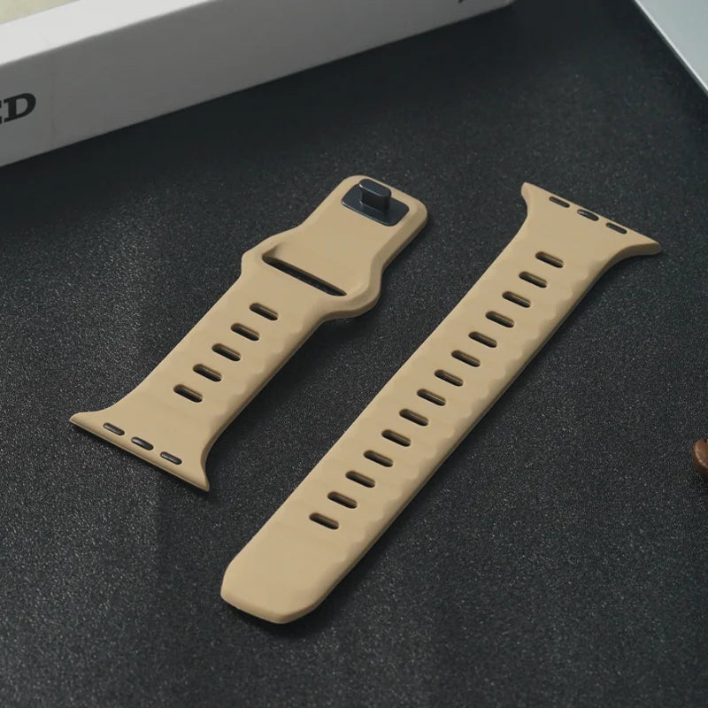 Sport Band For Apple Watch Ultra 9 8 7 6 SE 5 Soft Silicone Lightweight Bracelet Strap For iWatch 38MM 40MM 42MM 44MM 45MM 49MM
