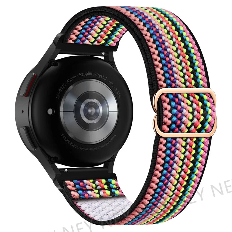 Shiny Pride Band For Samsung Galaxy Watch 6-7-4-5 pro-4 classic-Active 2 Elastic bracelet huawei watch gt 2 gt2 20mm 22mm Strap