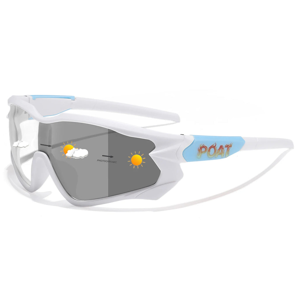 POAT Brand Men Women MTB Bike Bicycle Photochromic Eyewear Cycling Fishing Running Glasses New Style Sunglasses Sports
