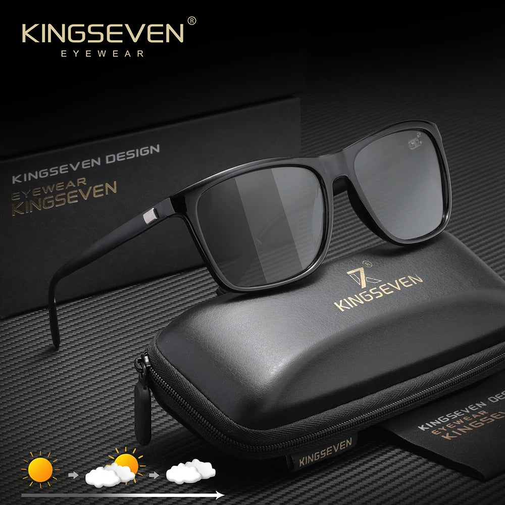 KINGSEVEN Sunglasses Polarized Retro Eyewear For Men Women Driving Glasses Anti-Glare Lens UV 400 Protection