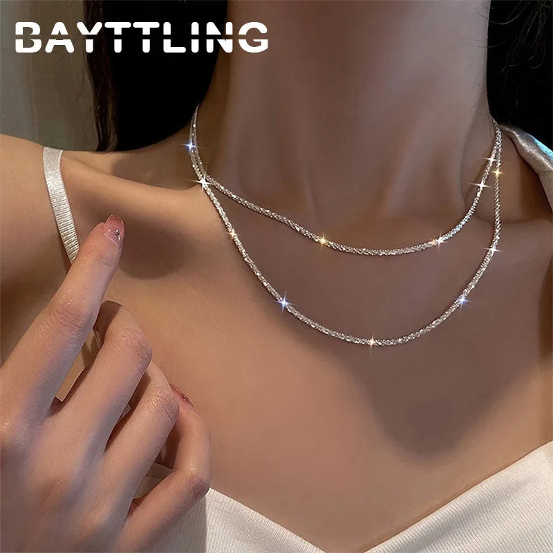 Sparkling Chain Necklace – Eight Lengths