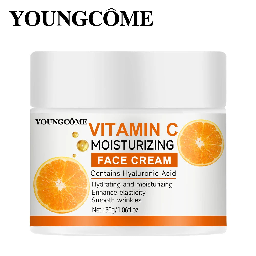 Vitamin C Moisturising Cream Repair Anti-aging Essence Facial Skin Care Contains Hyaluronic Acid Dark Spot Remover Moisturizing