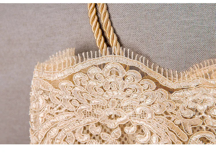 Chic Summer Light Bags Fashion Party Wedding Bags Ivory White Lace Bag Women Purses Handbag Totes Shoulder Female Bride