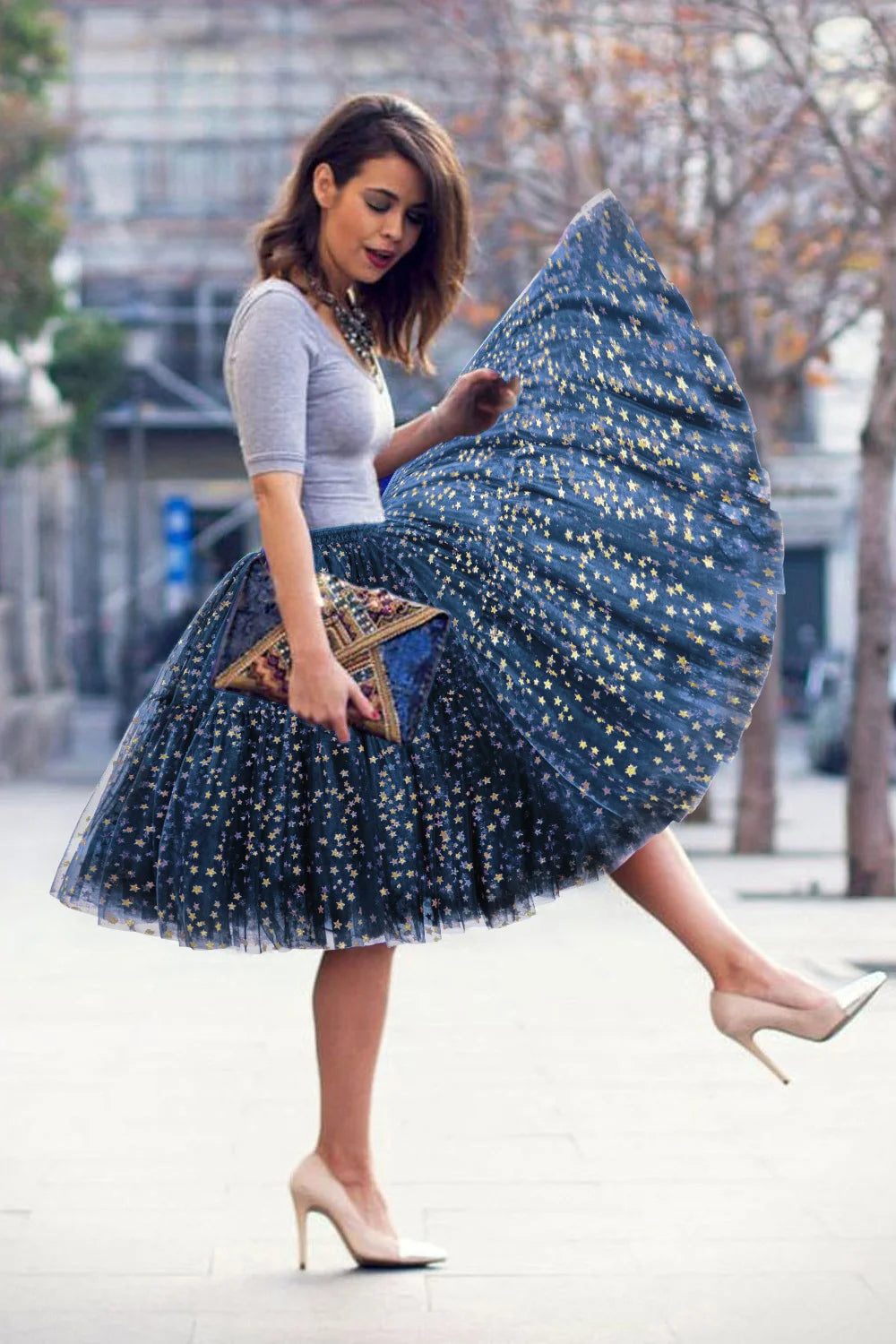 Royal Blue Multi-Layers Tutu Skirts 2024 Midi Tulle Petticoat Women's Underskirt Summer Belly Dance Cosplay Bridal Accessories