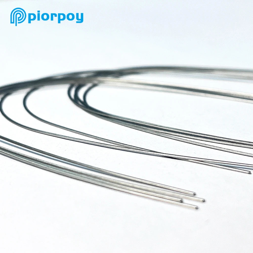 PIORPOY Dental Orthodontic Arch Wires 10 Pcs Natural Form Super Elastic Round Rectangular Arch Wires Form Upper Lower Archwire