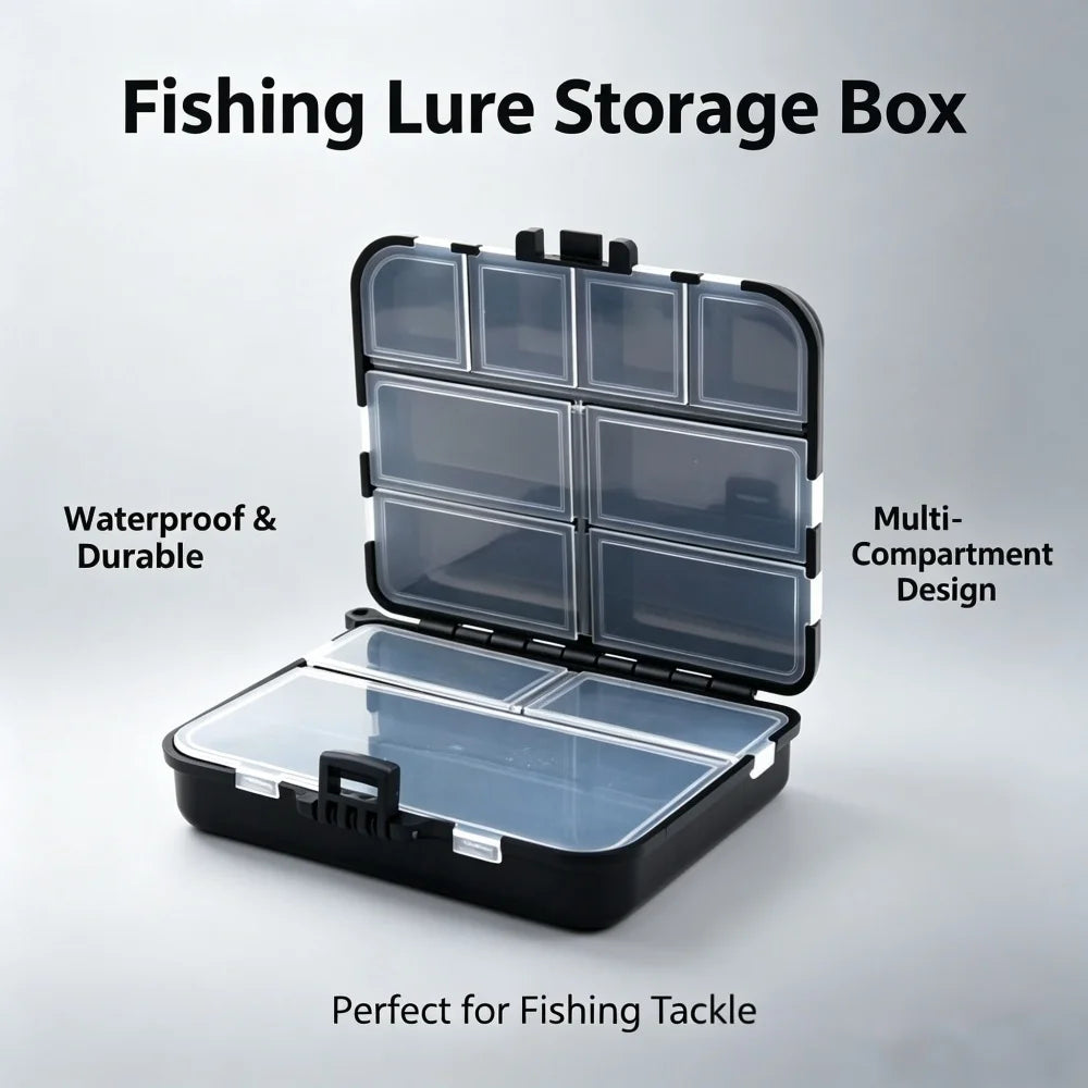 Double Sided Fishing Storage Box Multifunctional Fishing Gear Organizer Portable Case for Bait Hooks and Carp Luya Fishing
