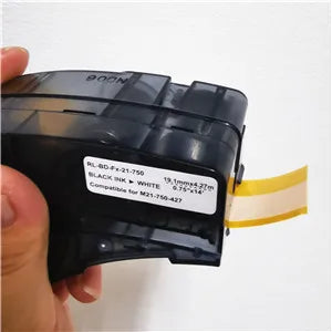 10~30PK Recharge Vinyl Ink Cartridge Ribbon Brady M21 750 427 Maker Strick For Labeller Handheld Label Printer Black on White