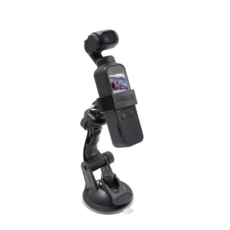 Gimbal Car Bracket Car Suction Cup Stable Mount Holder with Adapter Clip for DJI Pocket 3 Osmo Pocket 1/ 2 Camera  Accessories
