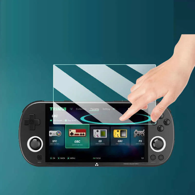 Hard Tempered Glass Protective Film Screen Protector Cover For ANBERNIC RG557 Retro Handheld Game Console Protection Accessories