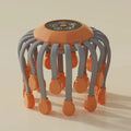 20Massage Heads Orange Scalp Head Massager Red Light Vibrator Octopus Scratcher For Relaxation Stress