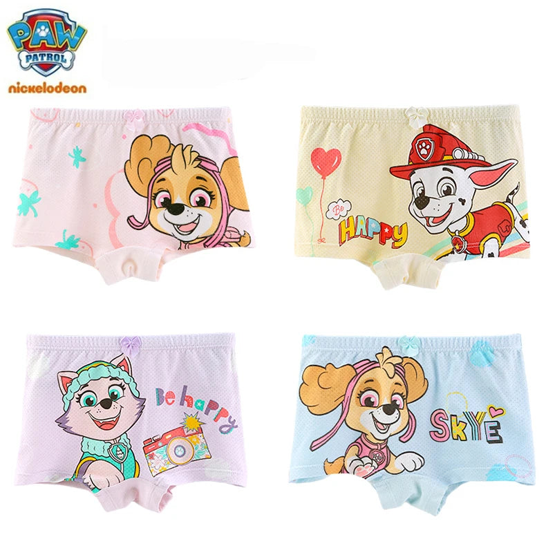 2024 New Genuine Paw Patrol Boys Girls Underpants Children Underwear Girls shorts Boxer Brief Cotton Corner Pants High Quality