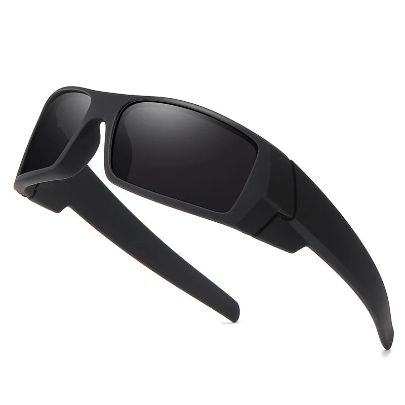 Square Frame Polarized Glasses, UV400 Full Frame for Cycling/Fishing, Outdoor Sports Sunglasses, Scratch-Resistant Lenses