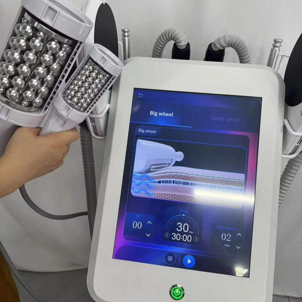 2 IN 1 200HZ EMS Roller Slimming Cellulite Reduction Inner Ball Roller 360 Degree Infrared Vacuum Roller Massage Beauty Machine