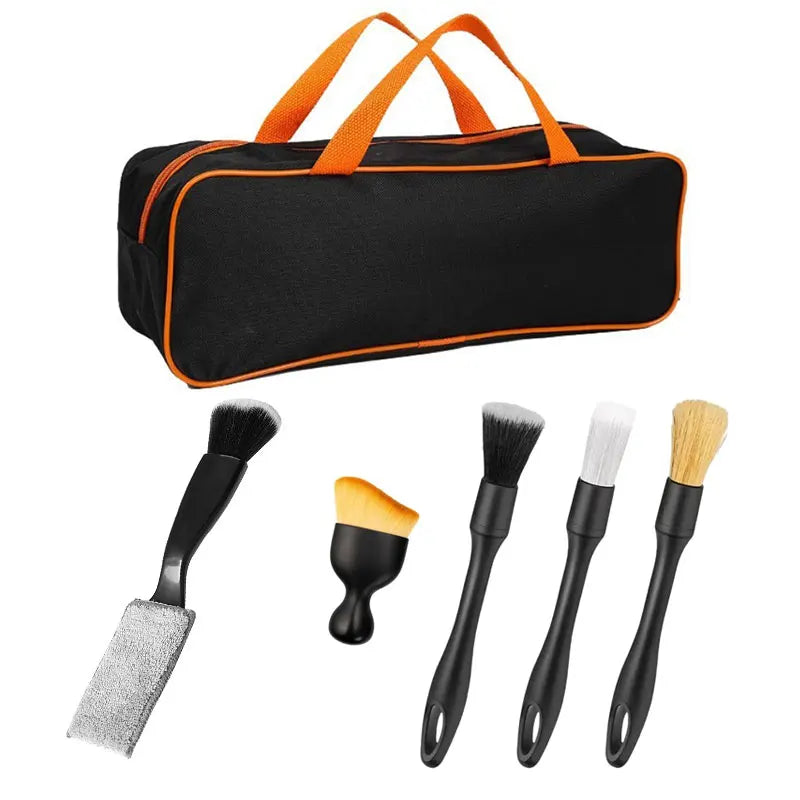 4-5PCS Car Detailing Brush Set Air Conditioning Vent Clean Crevice Sweep Dust Duster Auto Interior with Brush Car Wash Tool Set