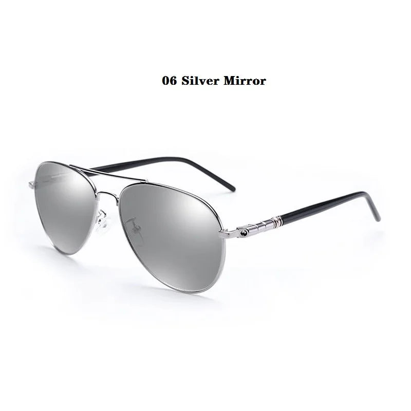 Luxury Pilot  Sunglasses Men Women Driving Fishing Retro Sun Glasses Brand Designer Male Metal Sunglasses For Man