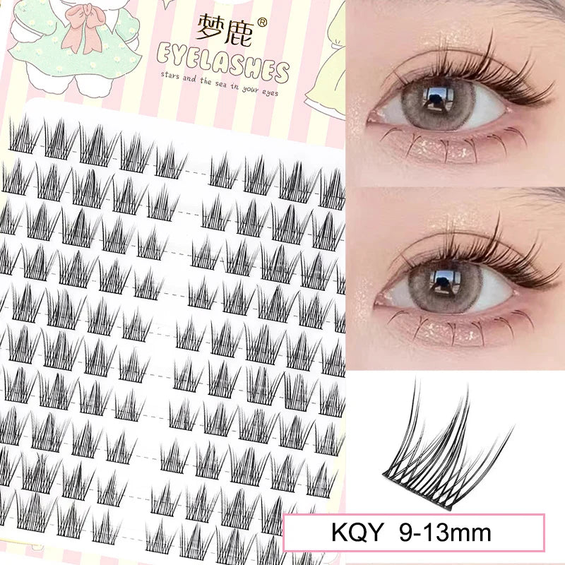 Sunflower Lashes Brown Manga False Eyelashes Natural Soft  Large Capacity Anime Eyelashes Douyin Wanghong Makeup Anime Eyelashes