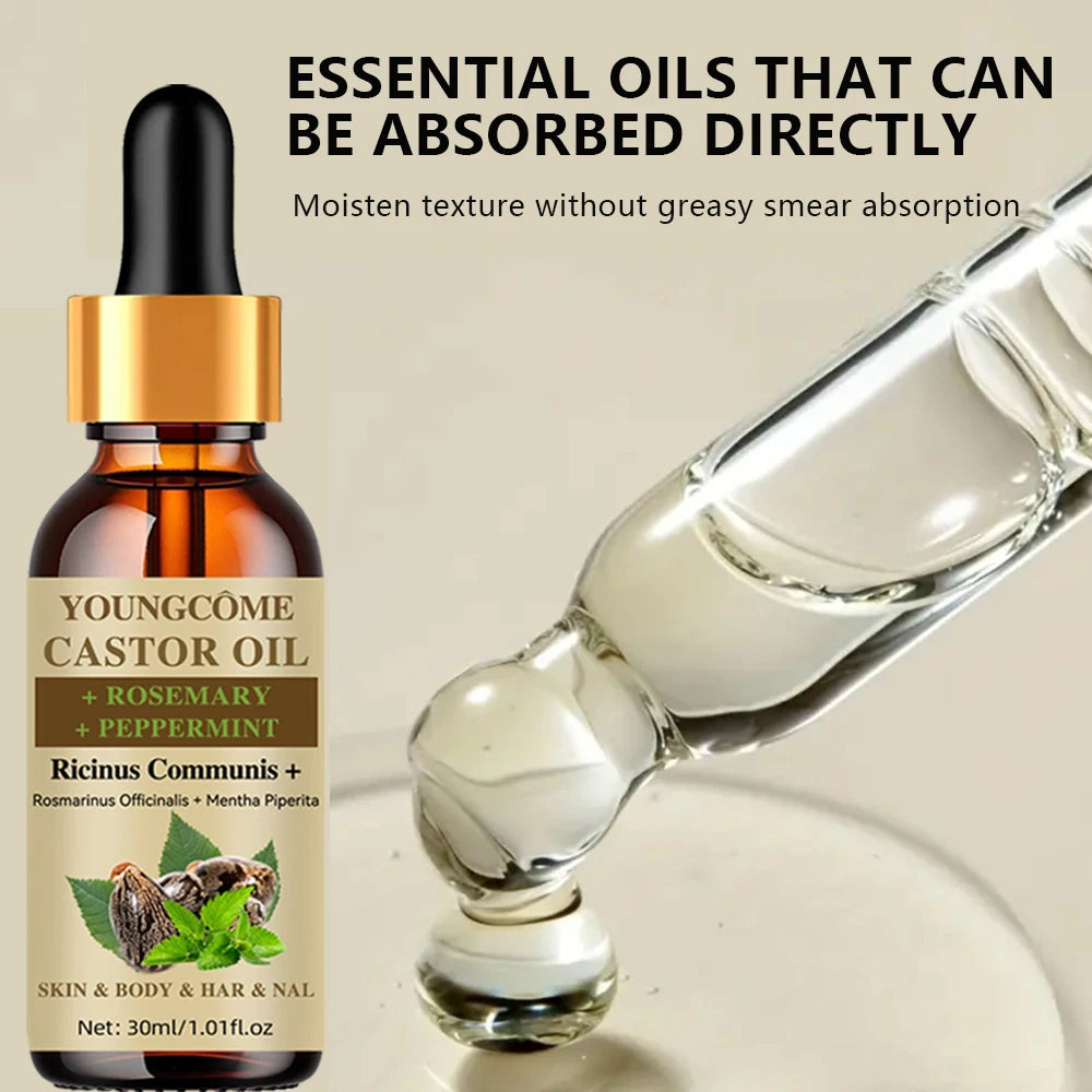 Castor Oil Hair Mask Castor Oil Hair Growth Oil Natural Treatment Nourish Reduce Hair Loss Anti-Breakage Hair Products