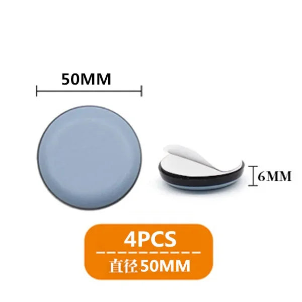 4pcs/set Furniture Leg Slider Pads Anti Scratch Easy Move Heavy Furniture Thickened Moving Pad Anti-abrasion Floor Protector Mat
