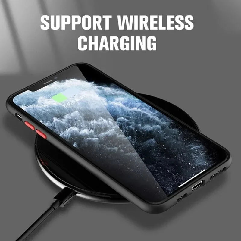 Luxury Matte Armor Magnetic for Magsafe Wireless Charge Case For iPhone 18 17 16 15 14 Plus 13 12 mini 11 Pro Max Cover Fundas