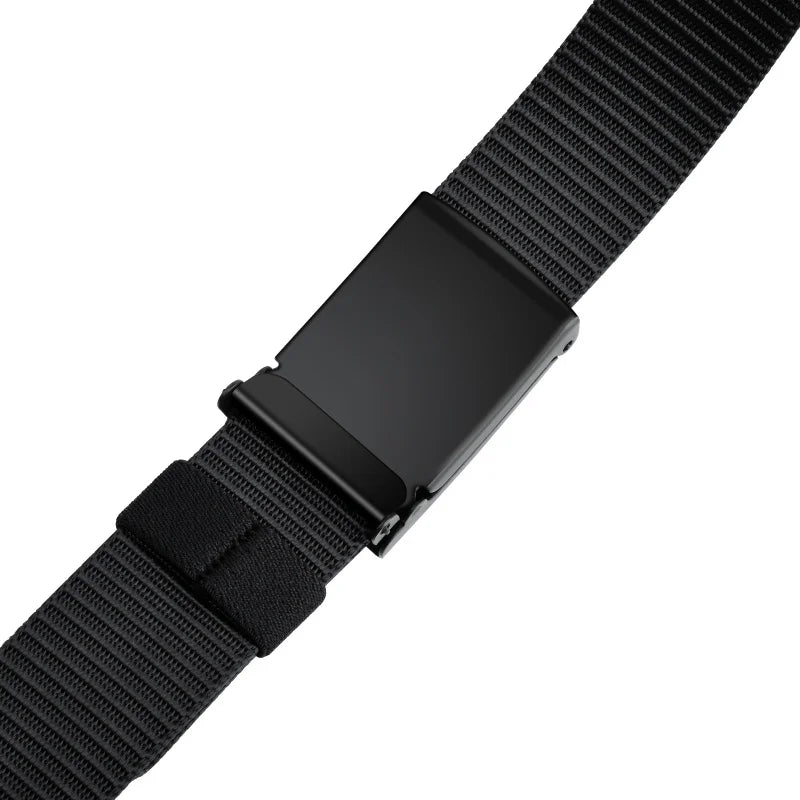 thickened smooth buckle nylon belt, hot selling foreign trade item, men's and women's universal business belt, casual pants belt