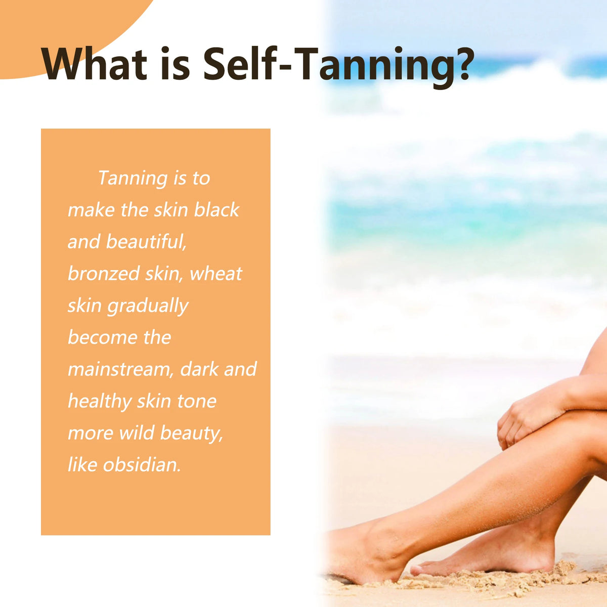 Self Tanning Drops Enhance Skin Melanin Liquid Bronzer Natural Fast Tanning Moisturizing Outdoor Beach Wheat Color Healthy Skin