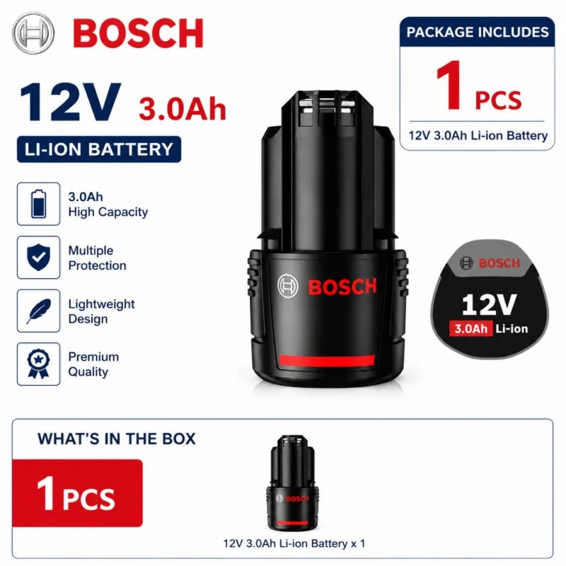 100% Original-Bosch 18V Battery, 18V and 6000mAh Backup Batteries, Draadloze Professional System, BAT609 BAT618 18V Tool Battery