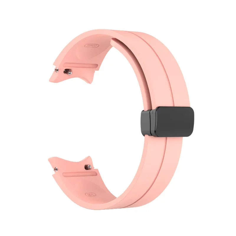 Original Silicone Band for Samsung Watch 7 6 5 4 Classic Strap 47mm 43mm 44mm 40mm Magnetic Buckle For Galaxy Watch 5 Pro 45mm