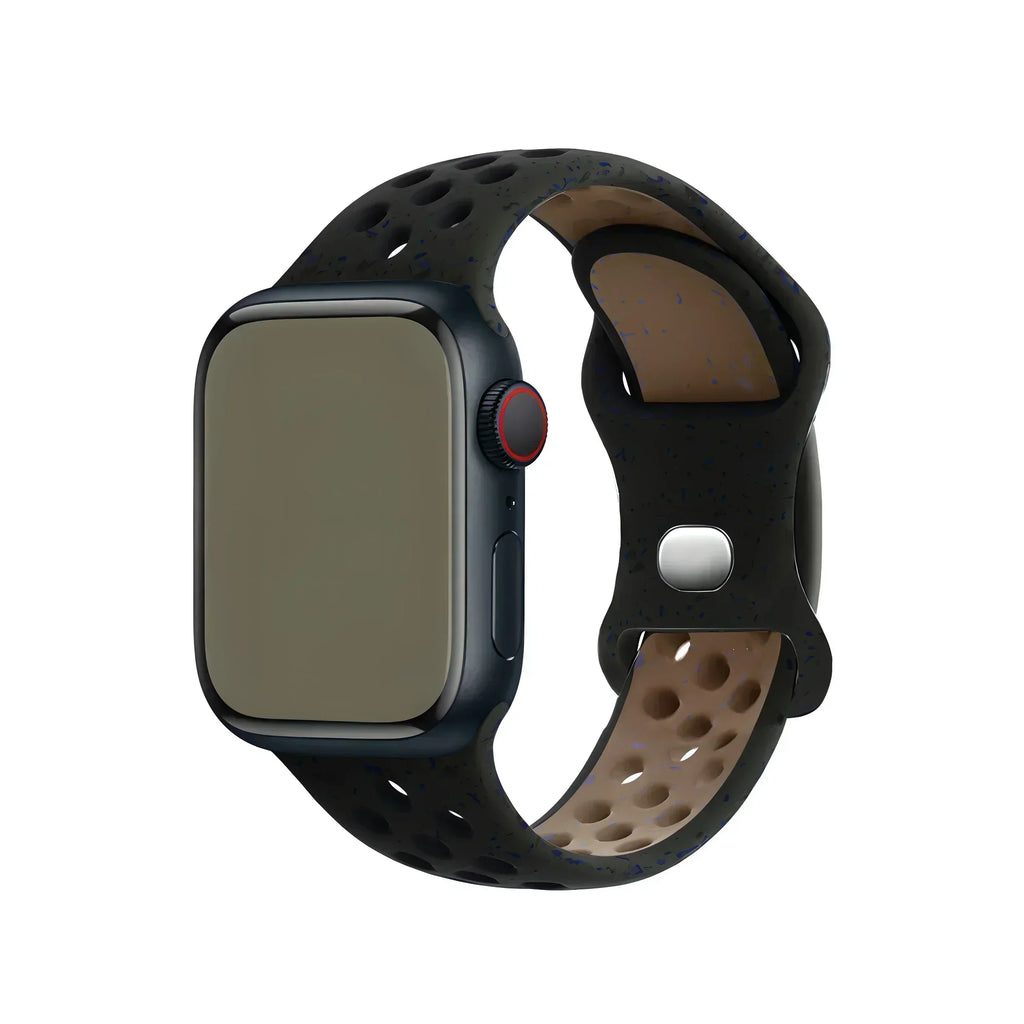 Original Silicone Strap For Apple Watch Band 49mm 44mm 45mm 40mm 42mm Breathable Correa for iWatch Series10 9 8 SE 7 6 Ultra