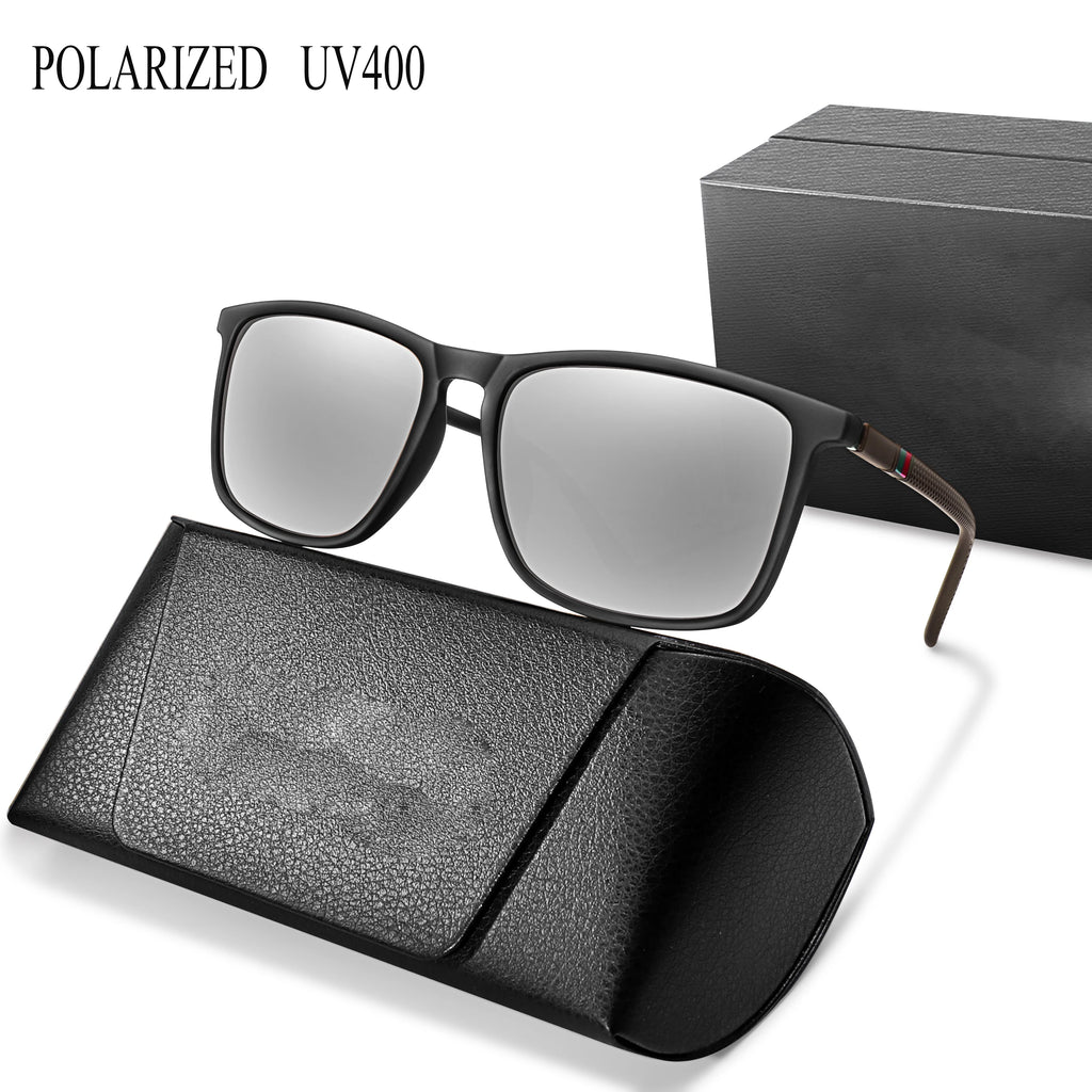 Luxury Square Vintage Polarized Windproof Cycling Sunglasses UV400 Male Eyewear Men Women Fashion Travel Driving Fishing Glasses