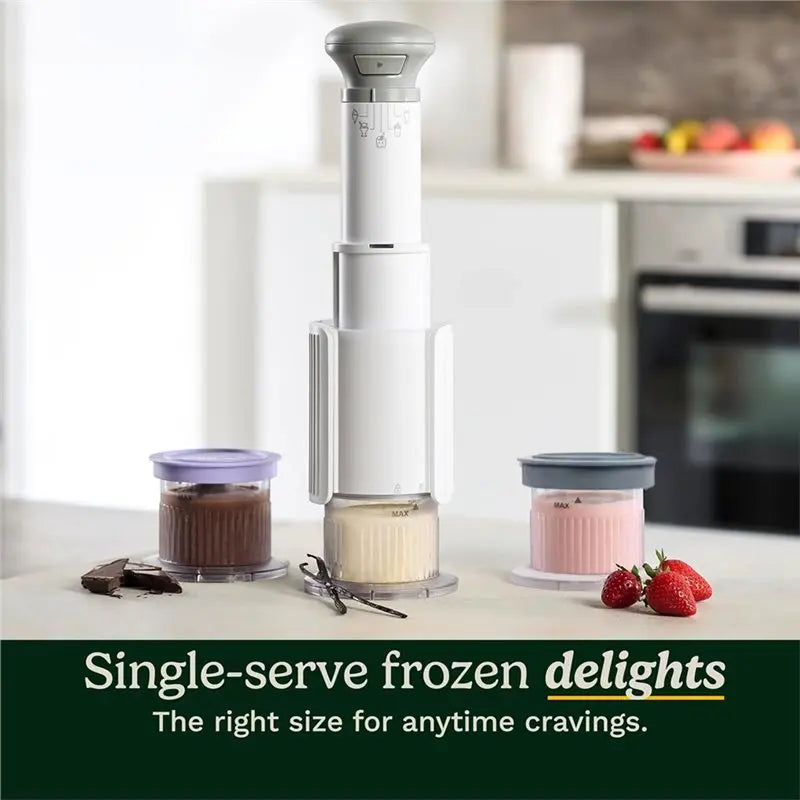 A66Z For Cuisinart Fastfreeze 5-In-1 Ice Cream Maker Compatible- 2 Pack Dessert Cups With Lids