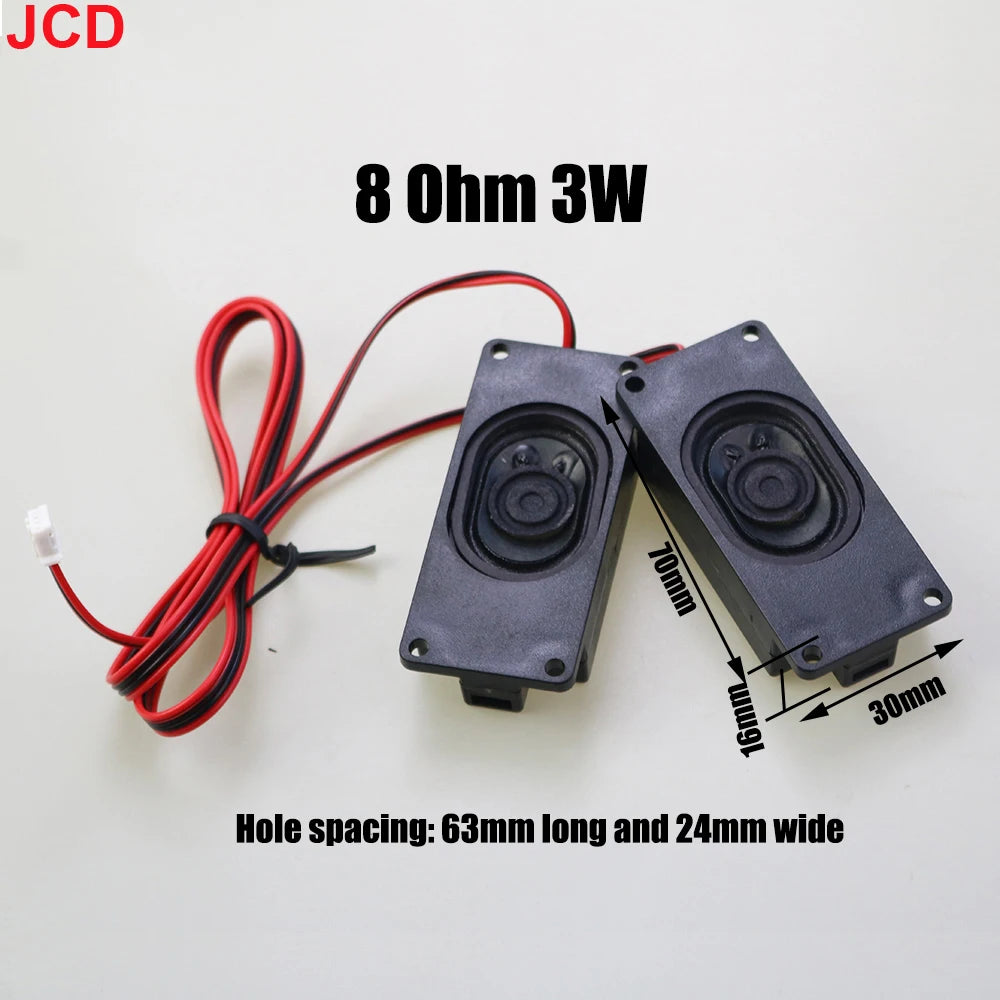 1pair Audio Portable Speakers 3070 4Ohm / 8Ohm 3W5W10W Computer Speaker Advertising LCD TV Speakers Loudspeaker Rectangle Speake