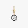 2026 Chic Black Gold Teardrop Oval Round Emerald Diamond Pendant Chain Stainless Steel Necklace Gothic Edgy Unisex Women Jewelry